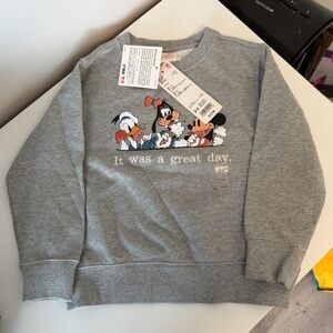 Disney Gray Sweatshirt with Classic Characters